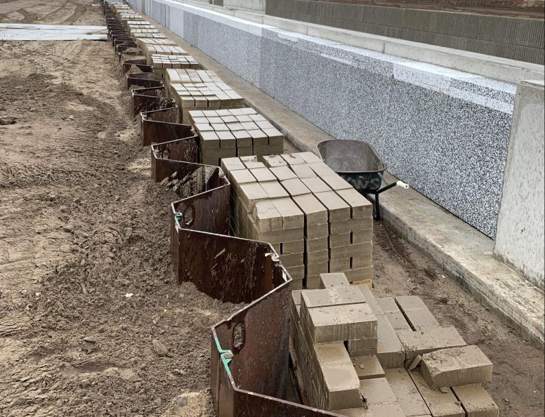 Clay brick-Zwolle-train track